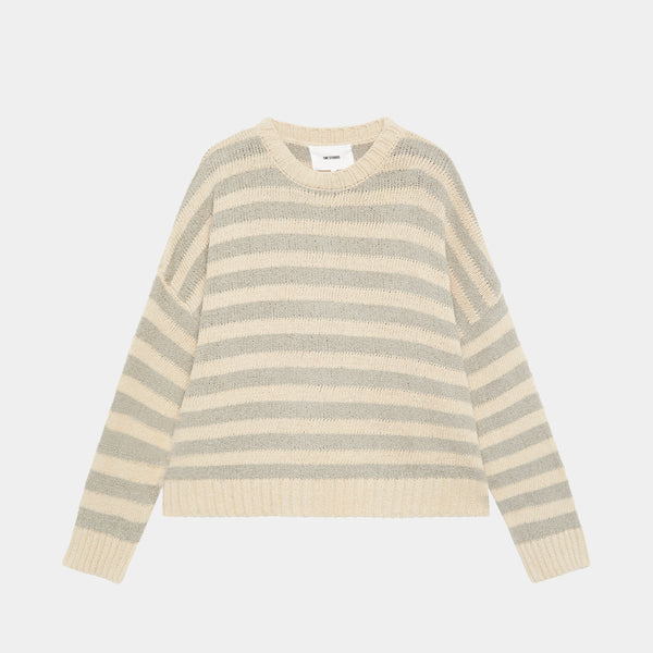 Curlow Stripped Knit Knit eme   