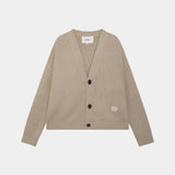 Lesh Off Sand Rib Cardigan Knit eme   