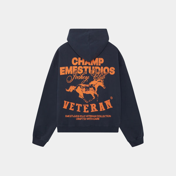 Horse Navy Oversized Hoodie Hoodie eme   