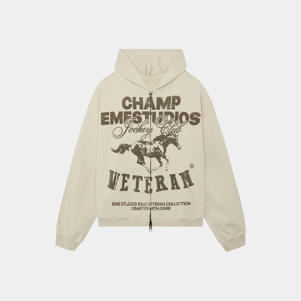 Horse Fog Full Zip Hoodie eme   