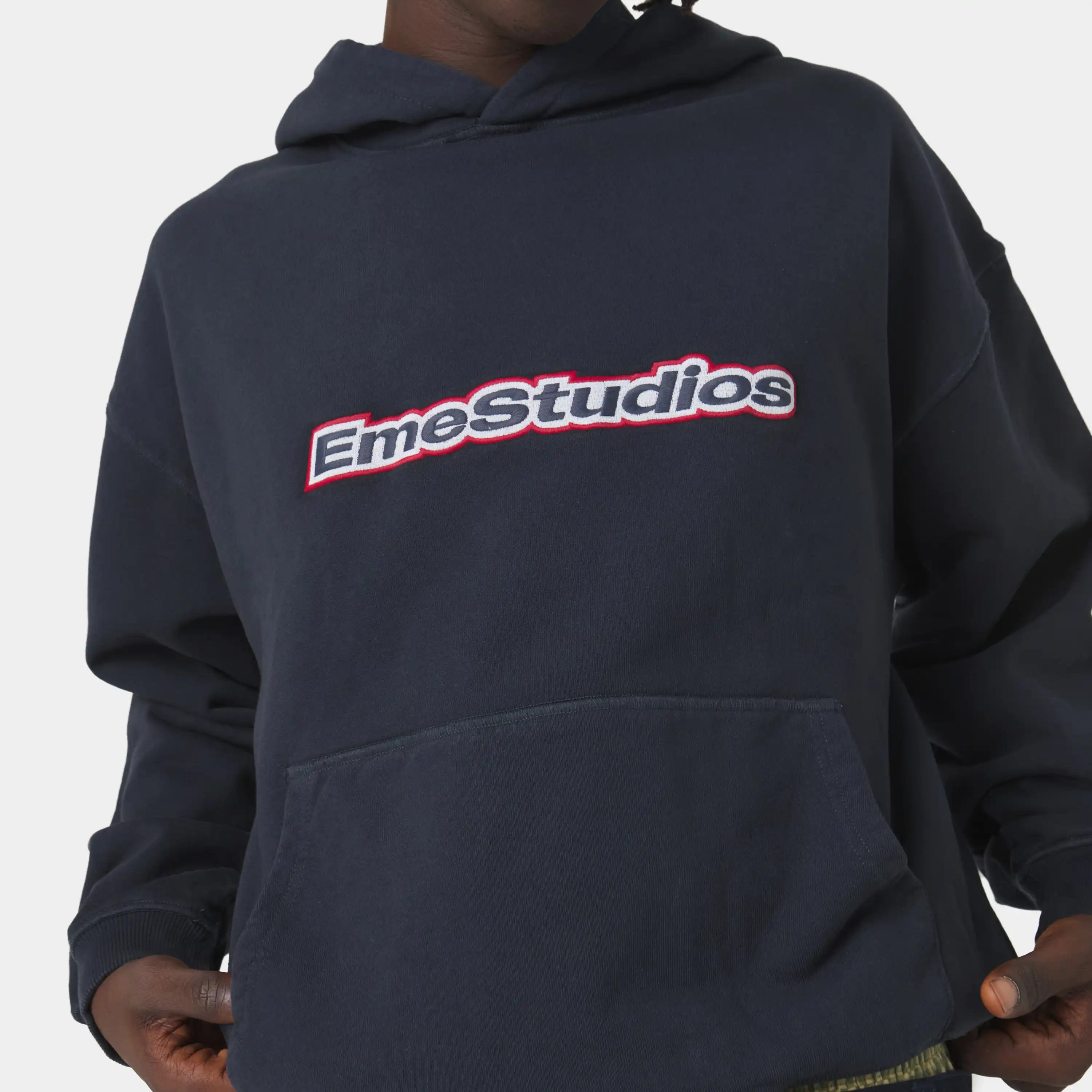 Box Navy Oversized Hoodie Hoodies eme