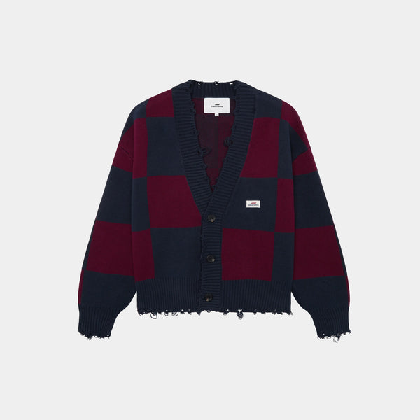 Ivy Squared Navy Port Jacquard Knit Cardigan Knit eme   