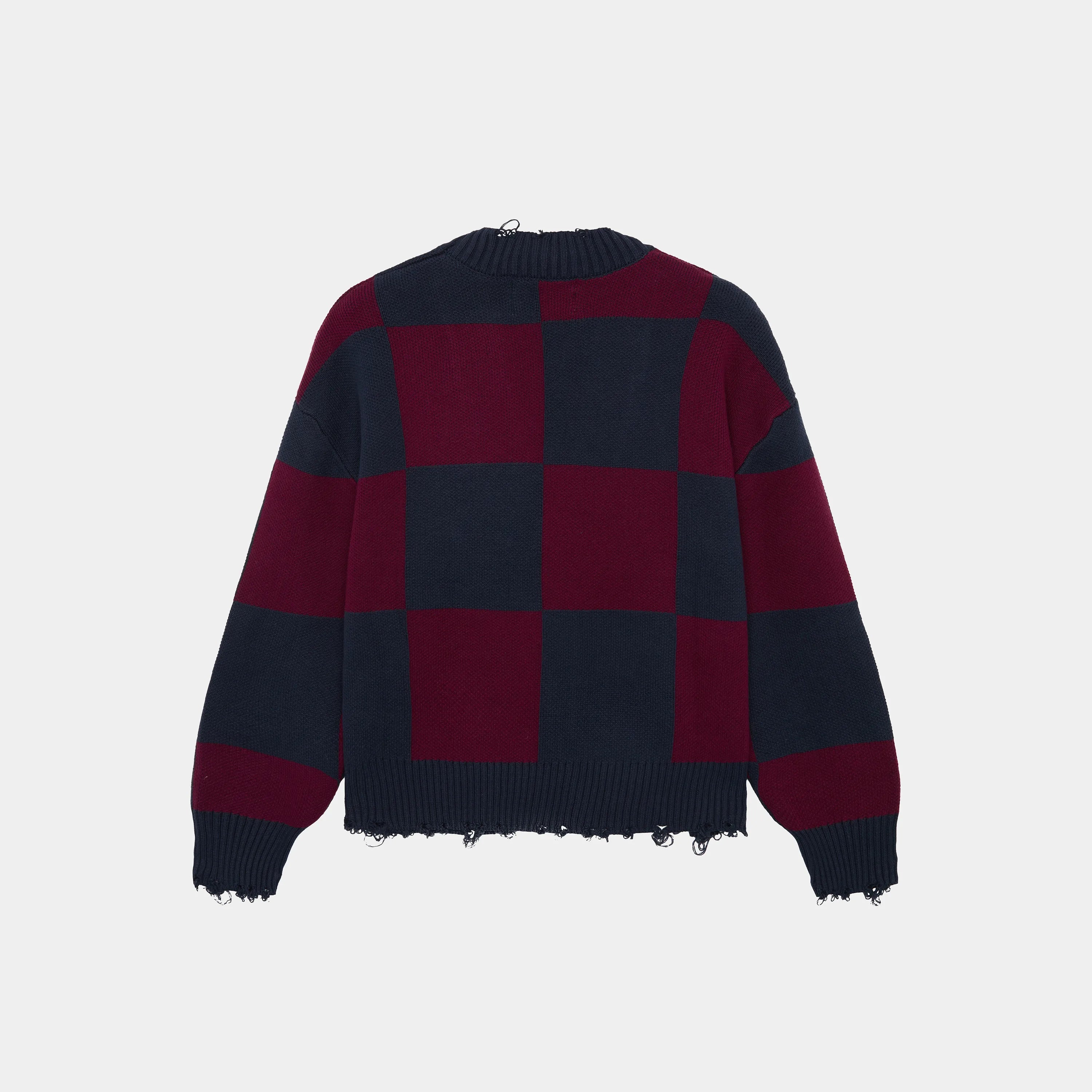 Ivy Squared Navy Port Jacquard Knit Cardigan Knit eme