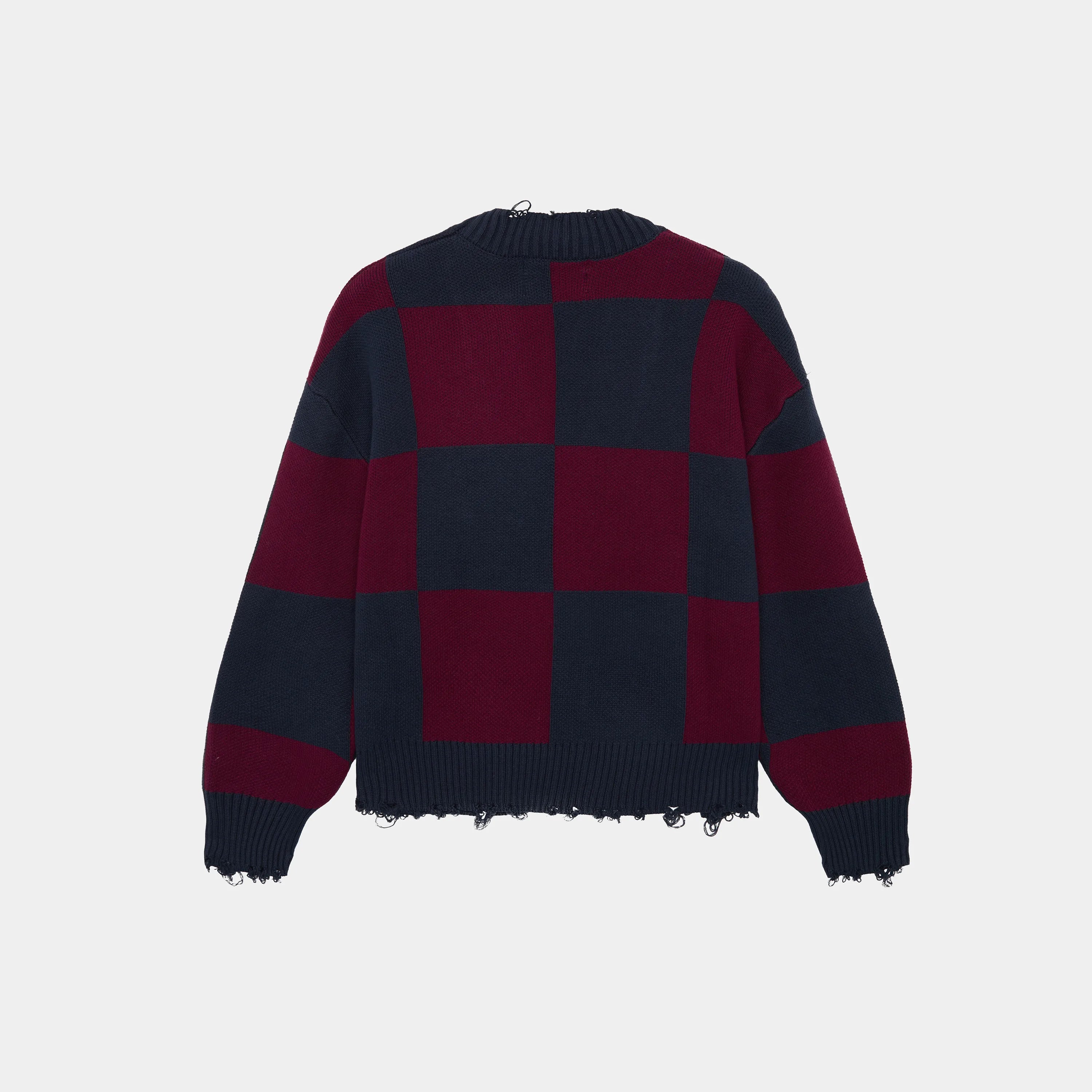 Ivy Squared Navy Port Jacquard Knit Cardigan Knit eme   