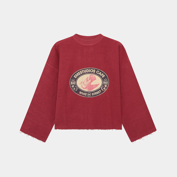 Whiz Cafe Redwood Reverse Crewneck Crewneck eme   