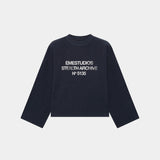 Stealth Navy Reverse Crewneck Crewneck eme