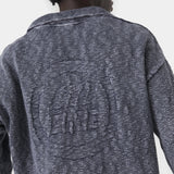 Kiff Polo Navy Knit Distressed Knitwear eme