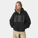 Desire Black Full Zip Hoodies Eme Studios