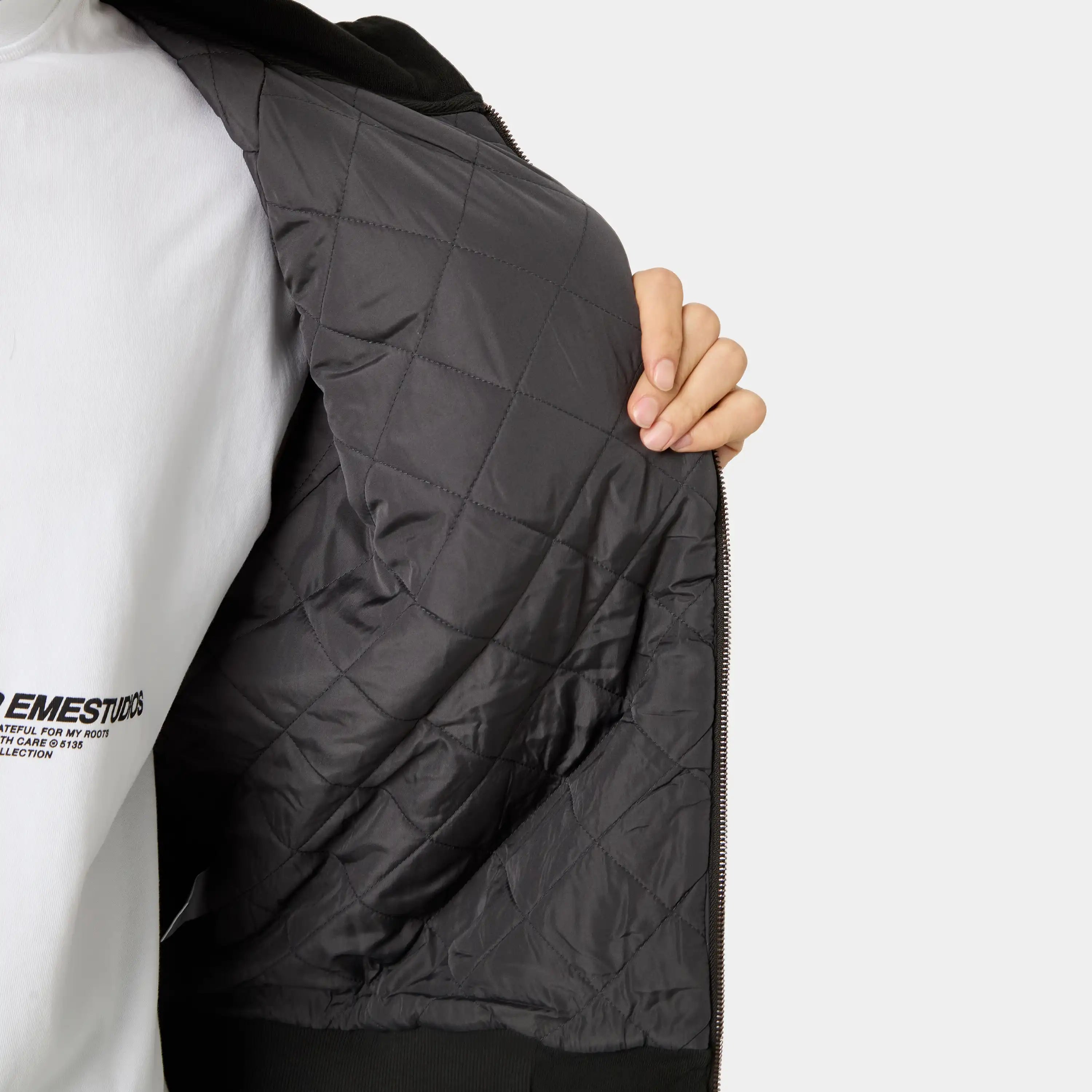 Desire Black Full Zip Hoodies Eme Studios