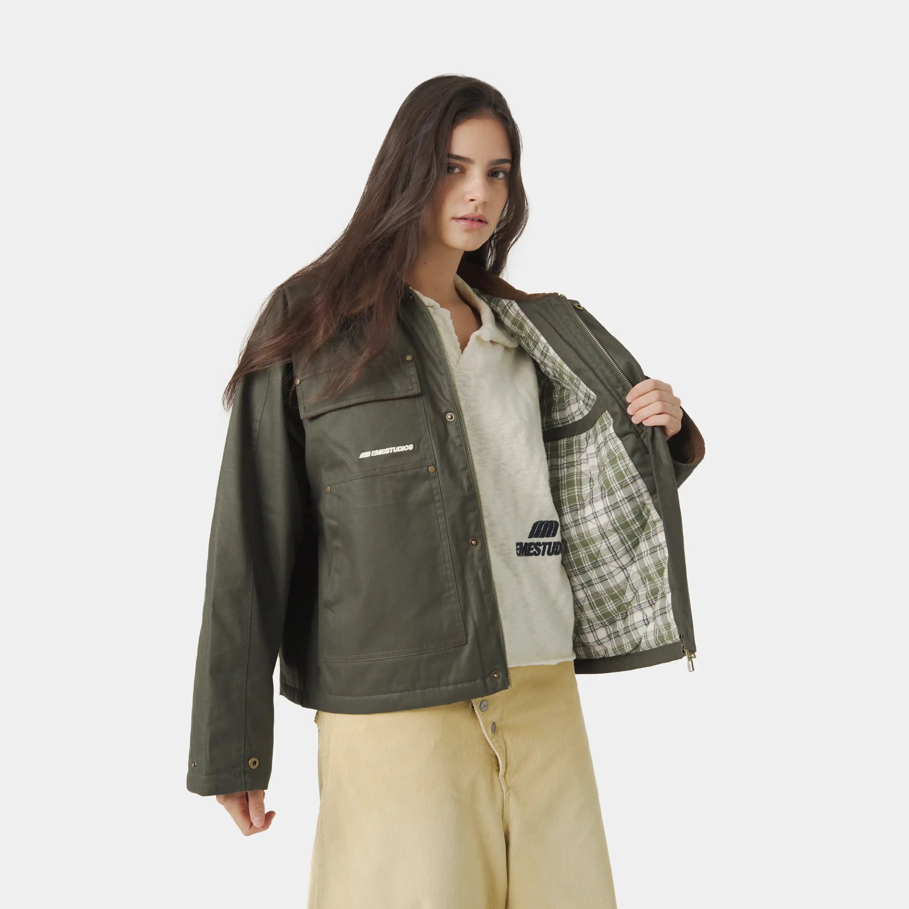 Ethos Forest Boxy Jacket Outerwear eme