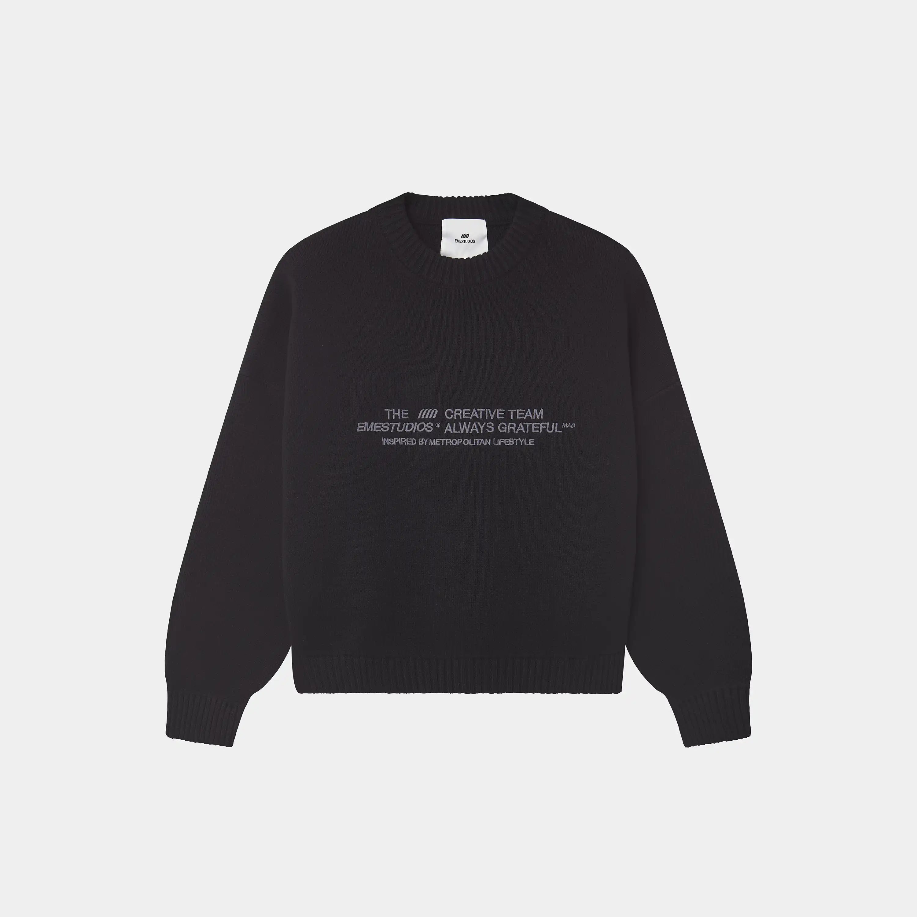 Metro Black Knit Sweater