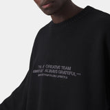 Metro Black Knit Sweater Knitwear Eme Studios