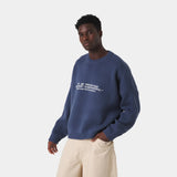 Metro Vintage Indigo Knit Sweater Knitwear Eme Studios