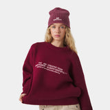 Metro Cabernet Knit Sweater Knitwear Eme Studios