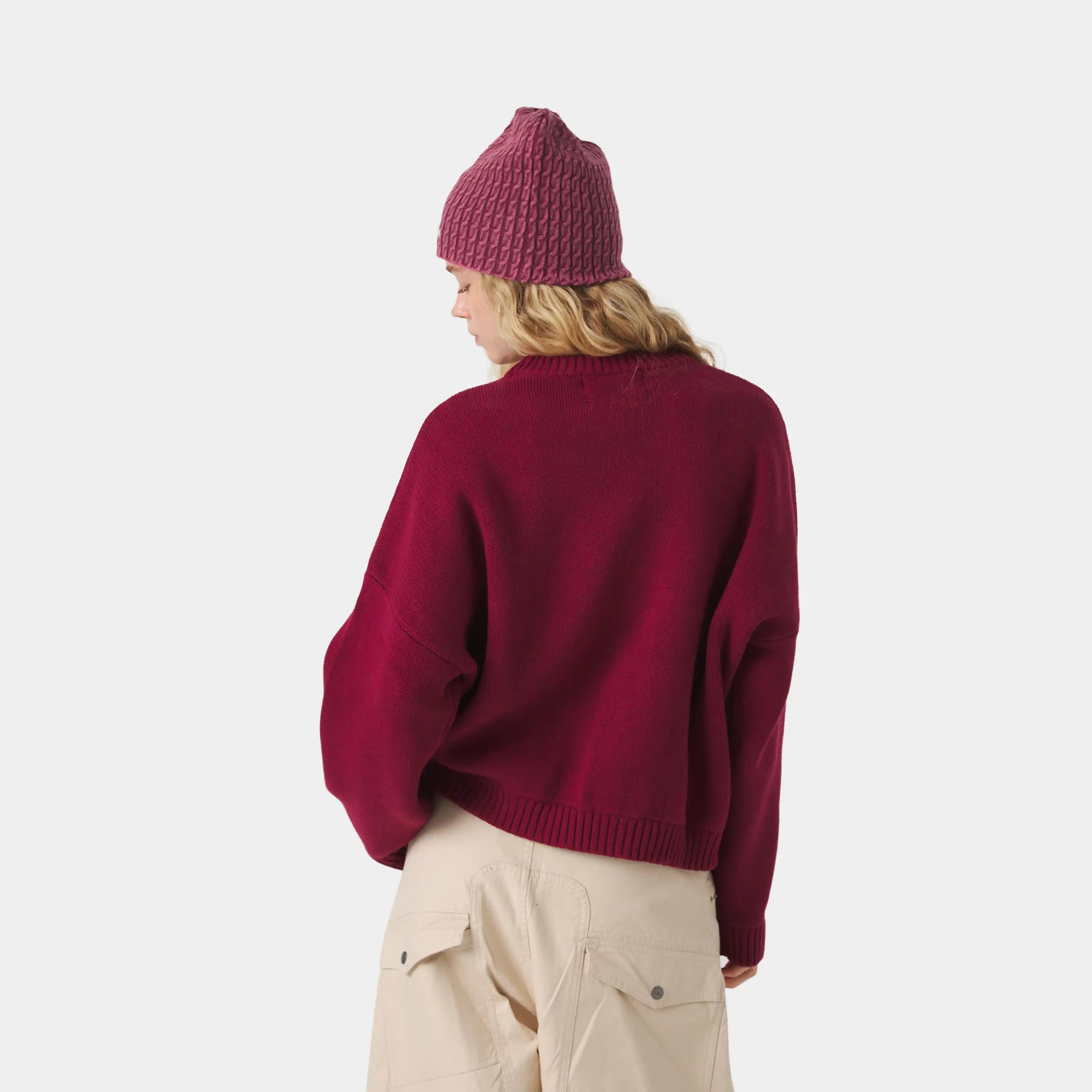 Metro Cabernet Knit Sweater Knitwear Eme Studios