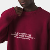 Metro Cabernet Knit Sweater Knitwear Eme Studios
