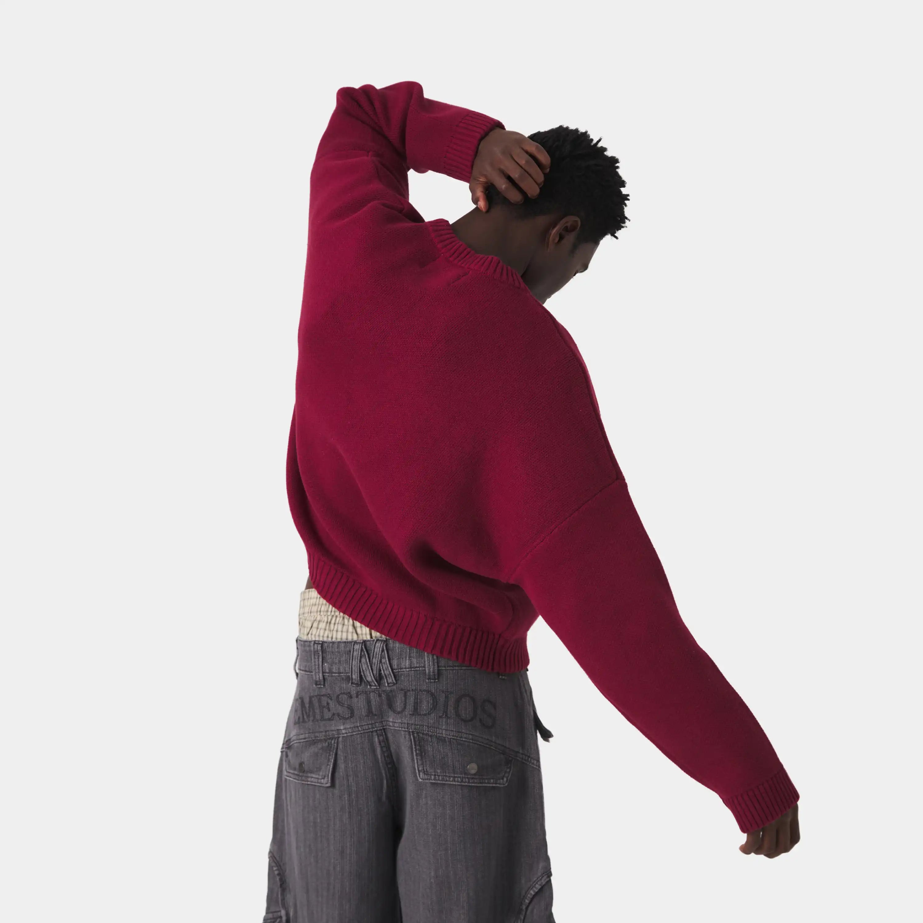 Metro Cabernet Knit Sweater Knitwear Eme Studios