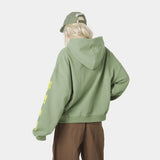 Four Hit Green Oversized Hoodie Hoodies Eme Studios