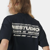 Powered Navy Oversized Tee T-shirts Eme Studios