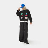 Patches Black Crewneck Sweatshirts Eme Studios