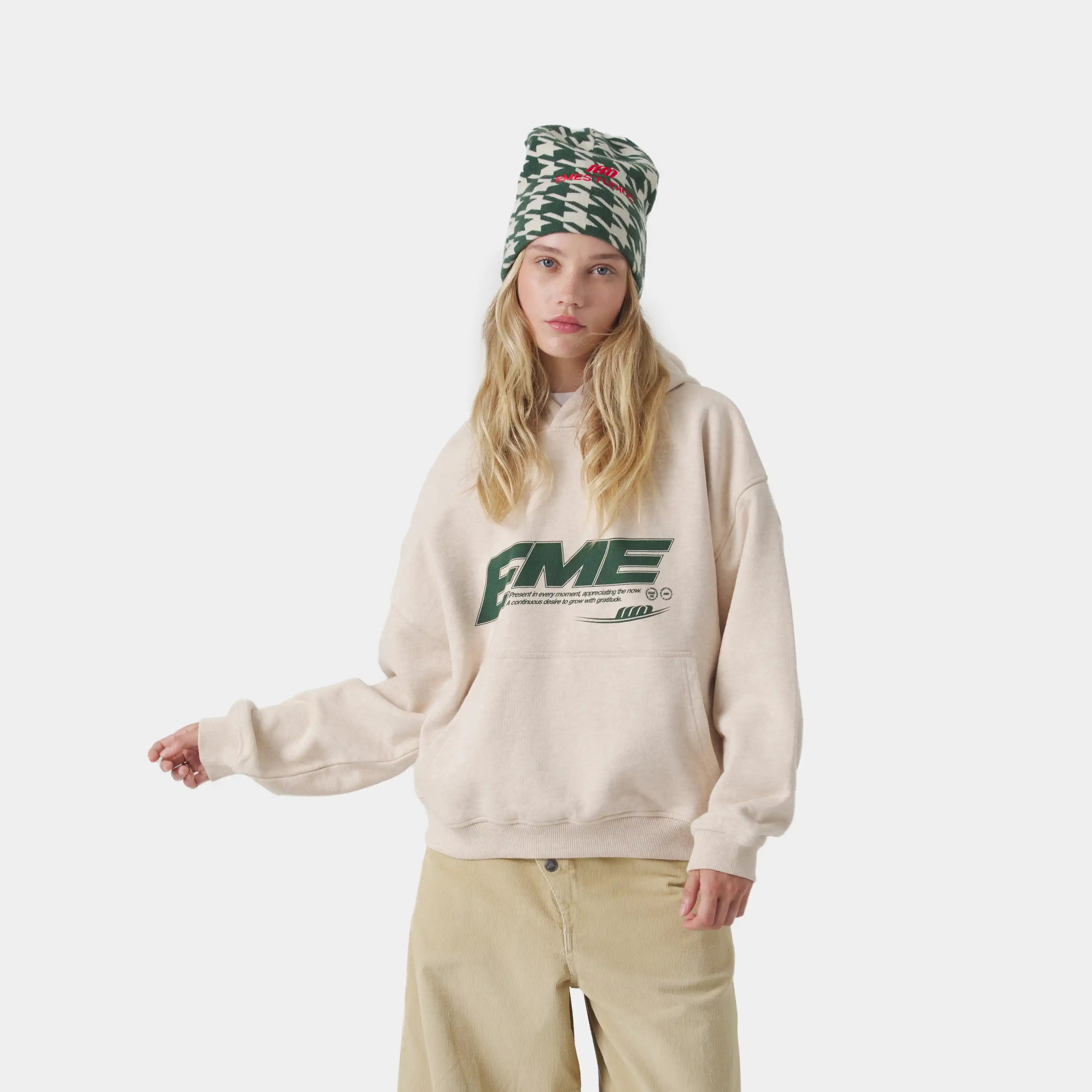 Ssamo Off Sand Oversized Hoodie Hoodies Eme Studios