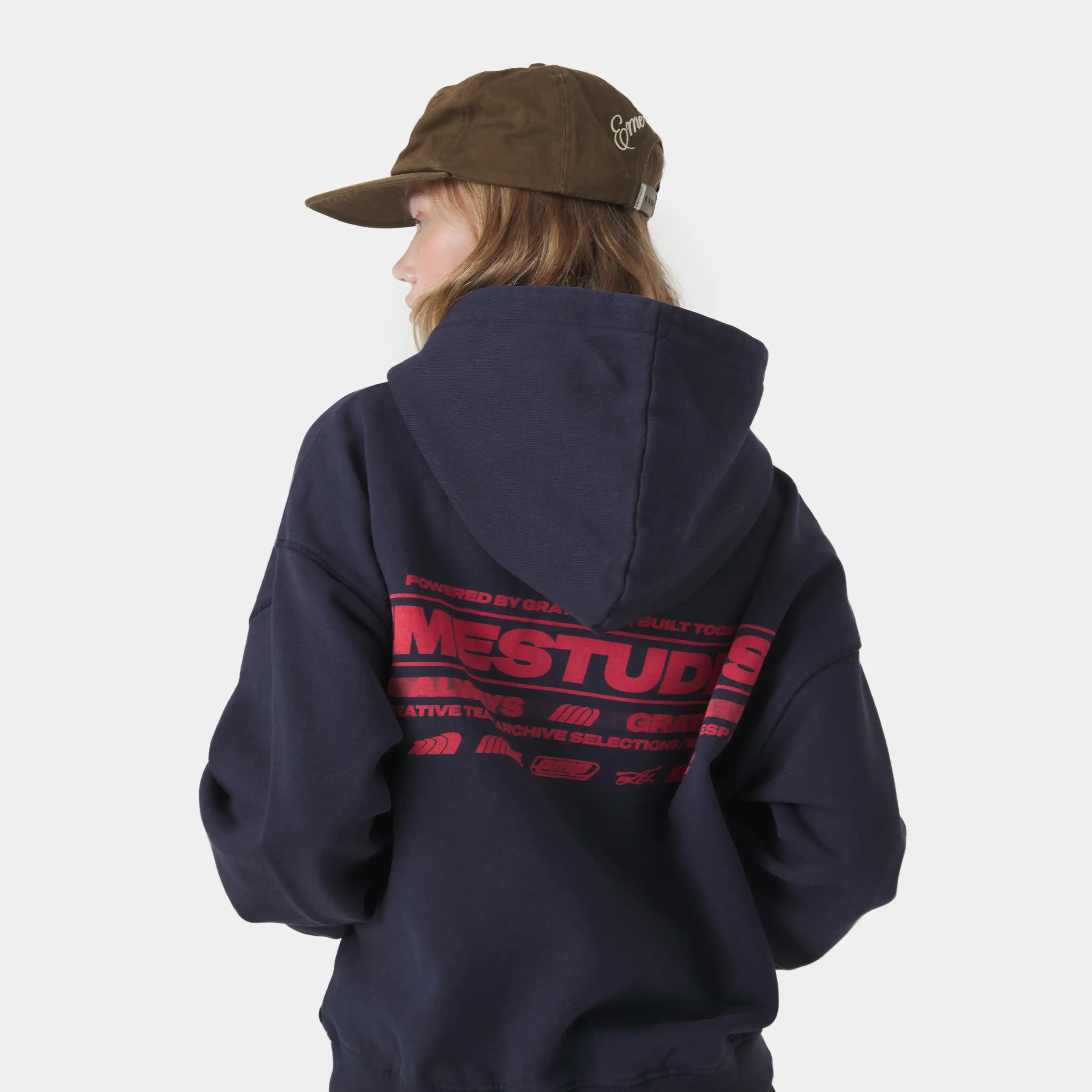 West Navy Oversized Hoodie Hoodies Eme Studios