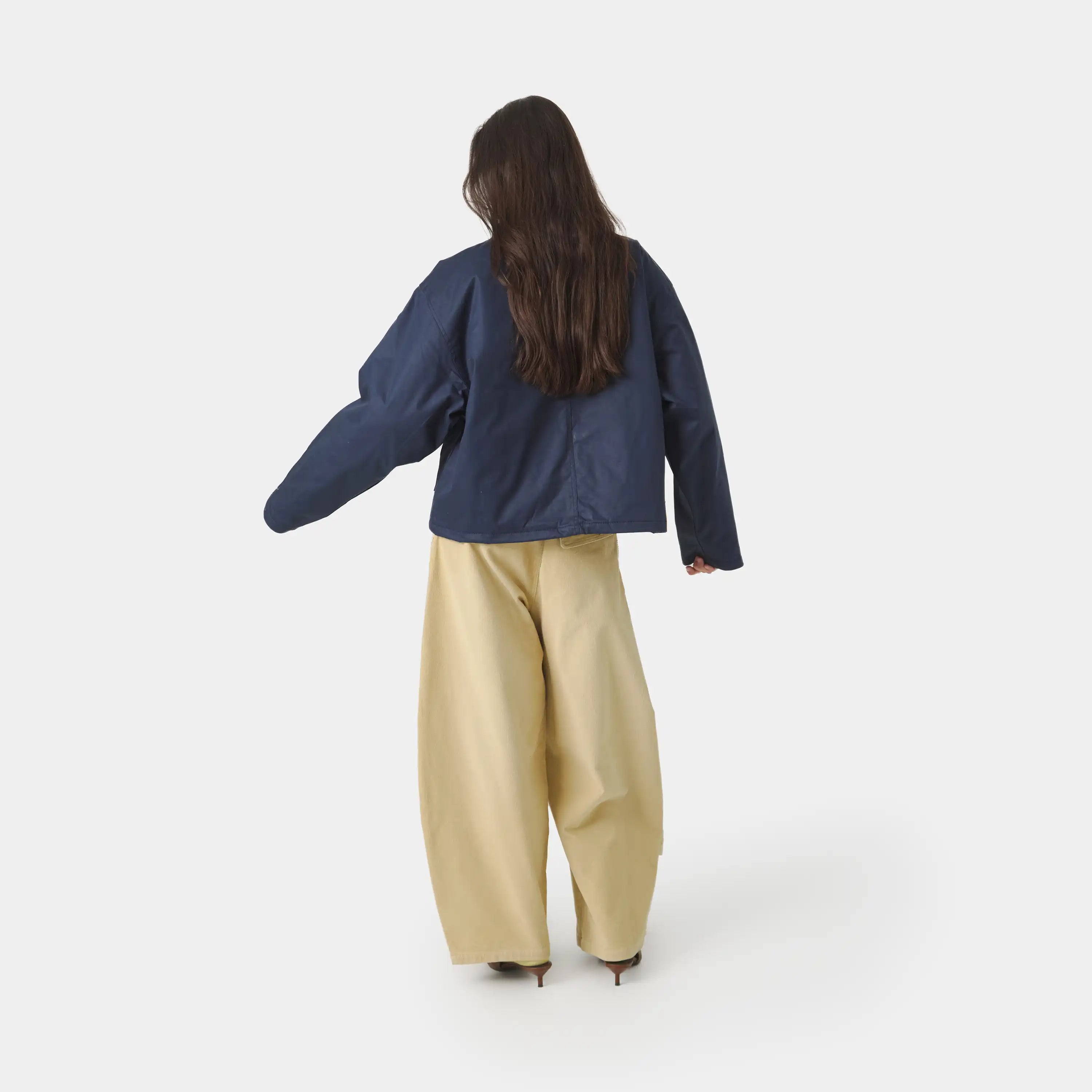 Ethos Navy Boxy Jacket Outerwear eme