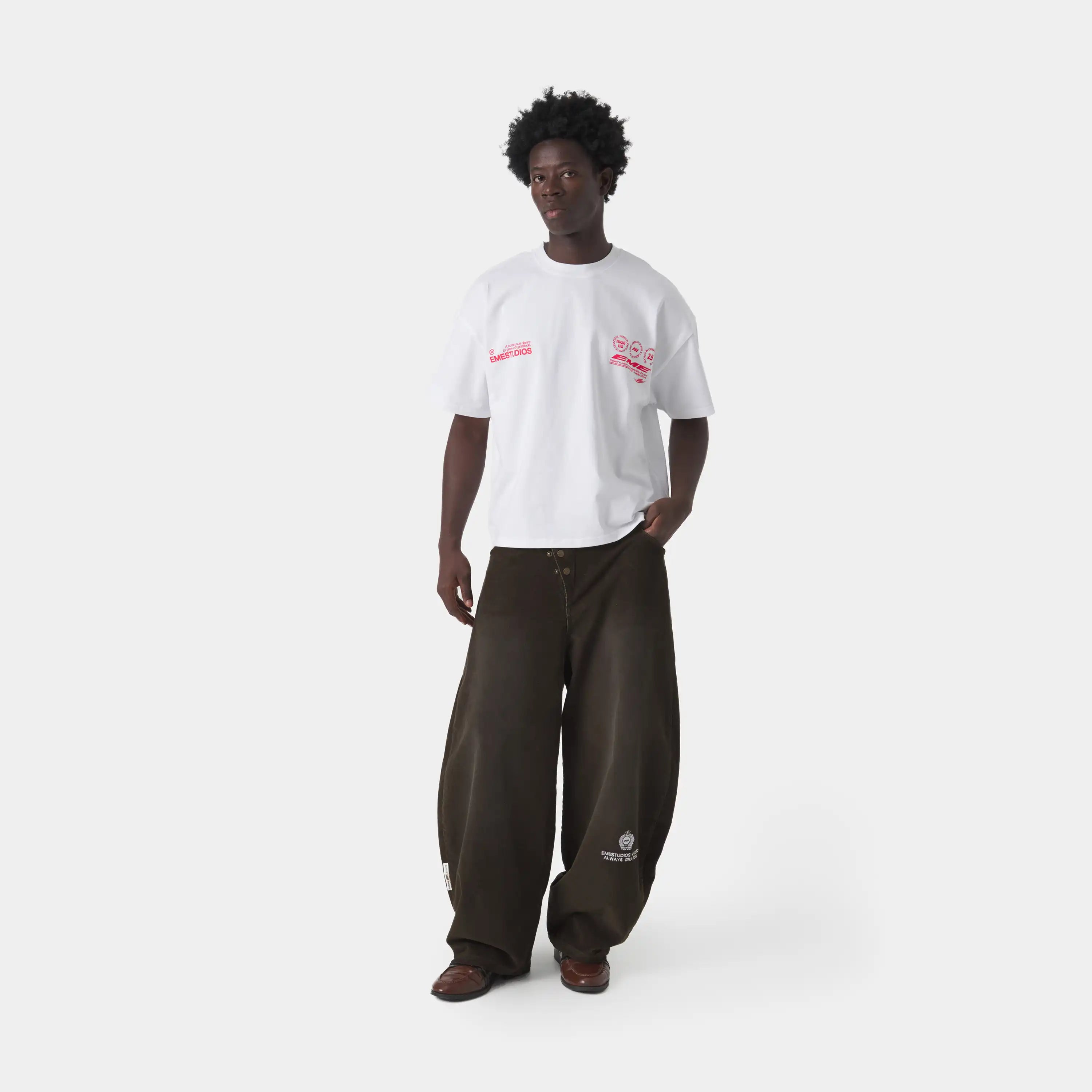 Stamp Pearl Oversized Tee T-shirts Eme Studios