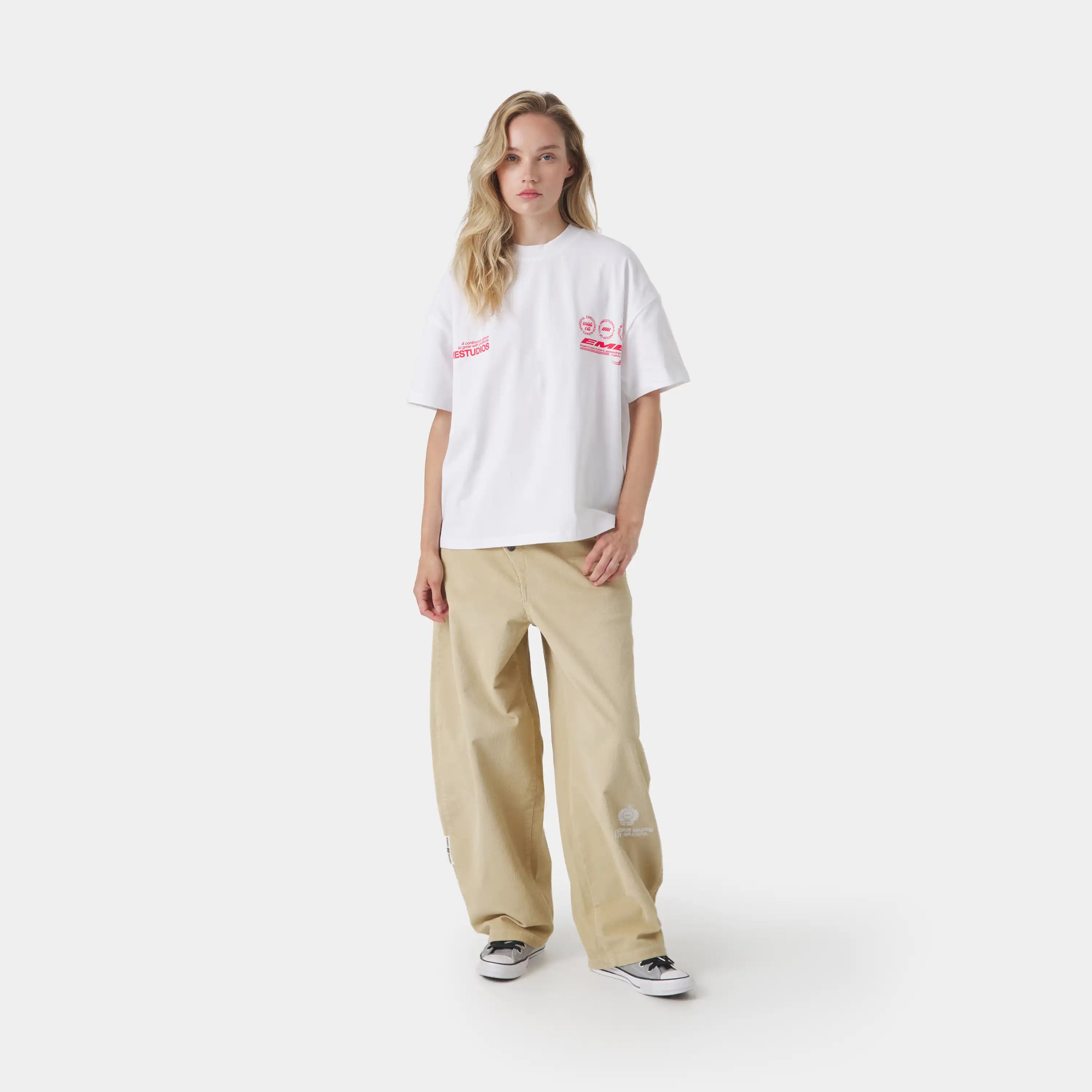 Stamp Pearl Oversized Tee T-shirts Eme Studios