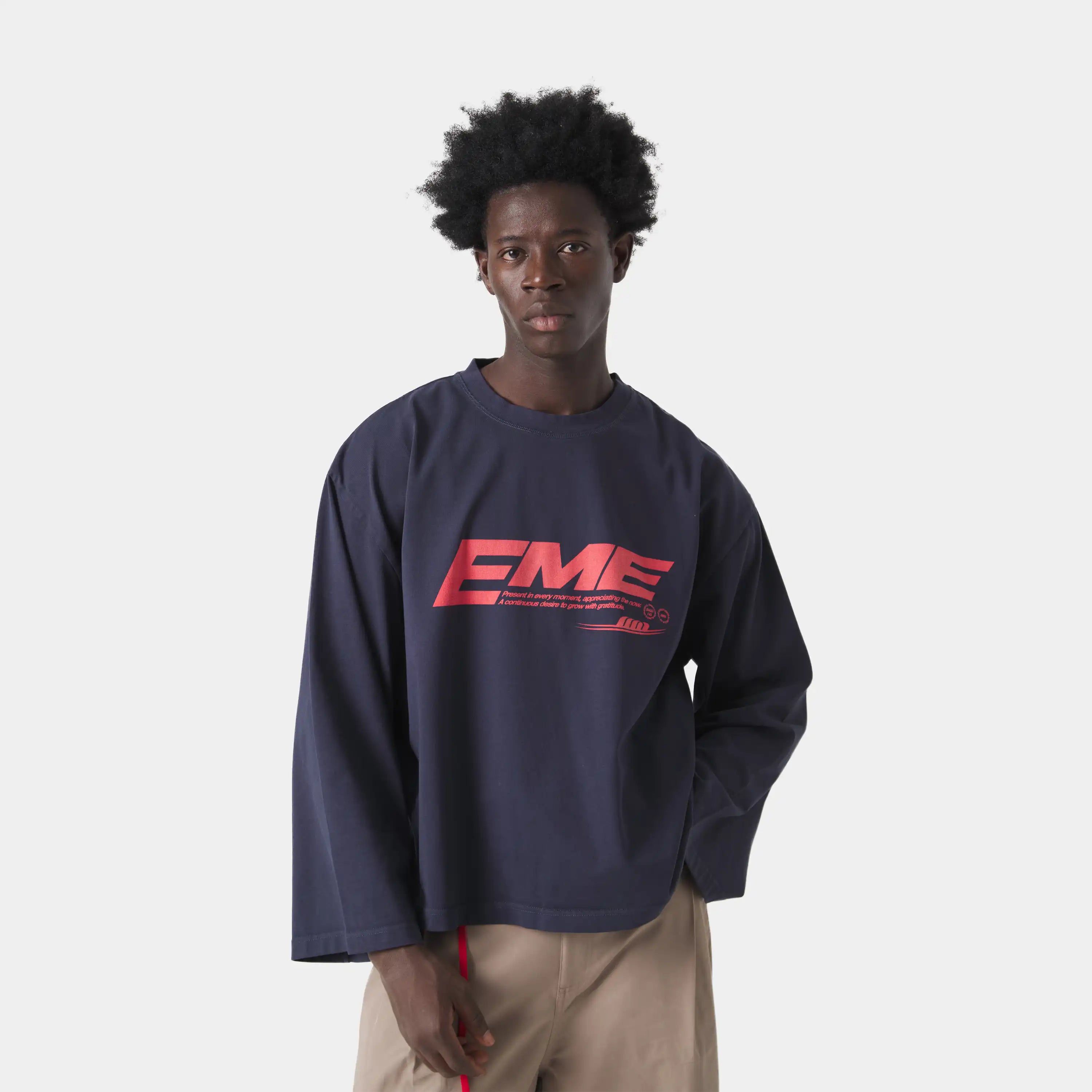 Bound Navy Long Sleeve T-shirts Eme Studios