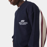 Vanguard Navy Half Zip Sweatshirts Eme Studios