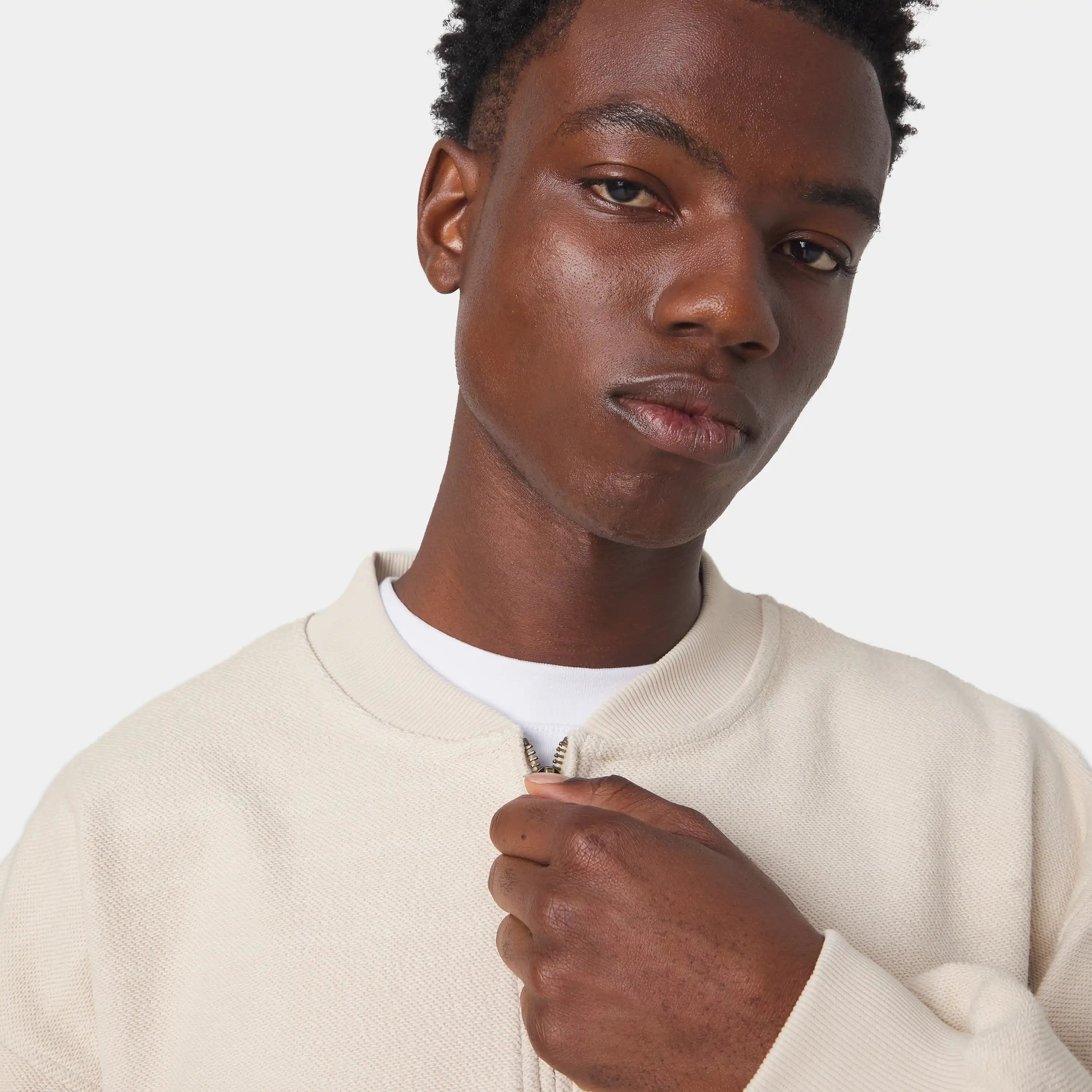 Vanguard Off Sand Half Zip Sweatshirts Eme Studios