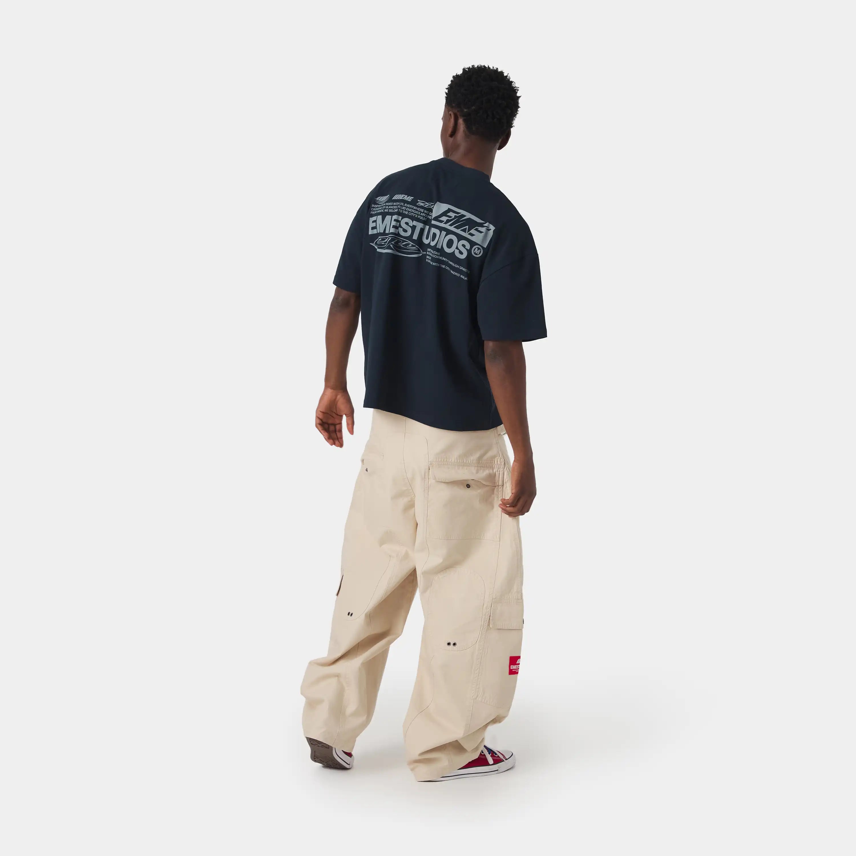 Rodeo Navy Oversized Tee T-shirts Eme Studios