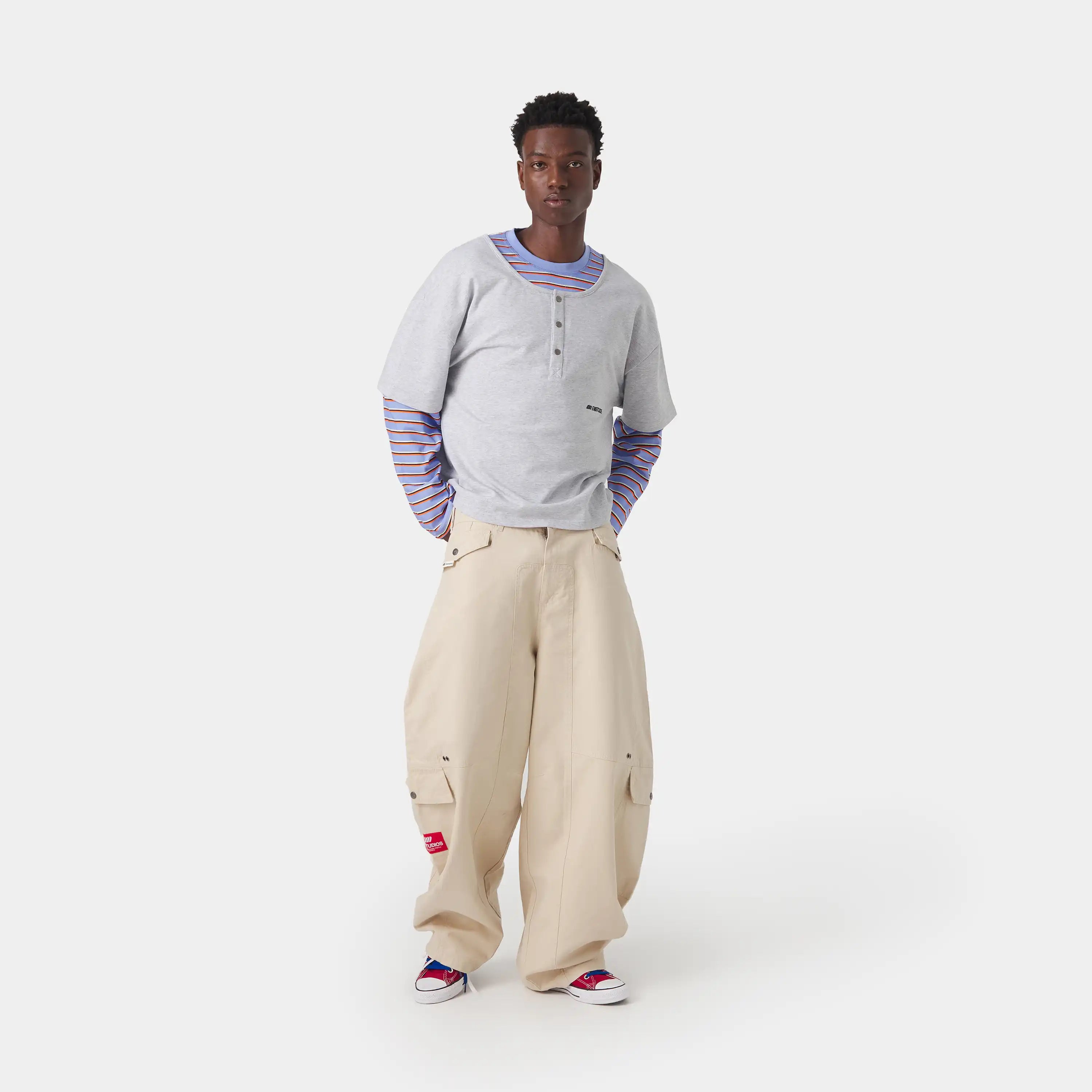 Double Collar Long Sleeve T-shirts Eme Studios