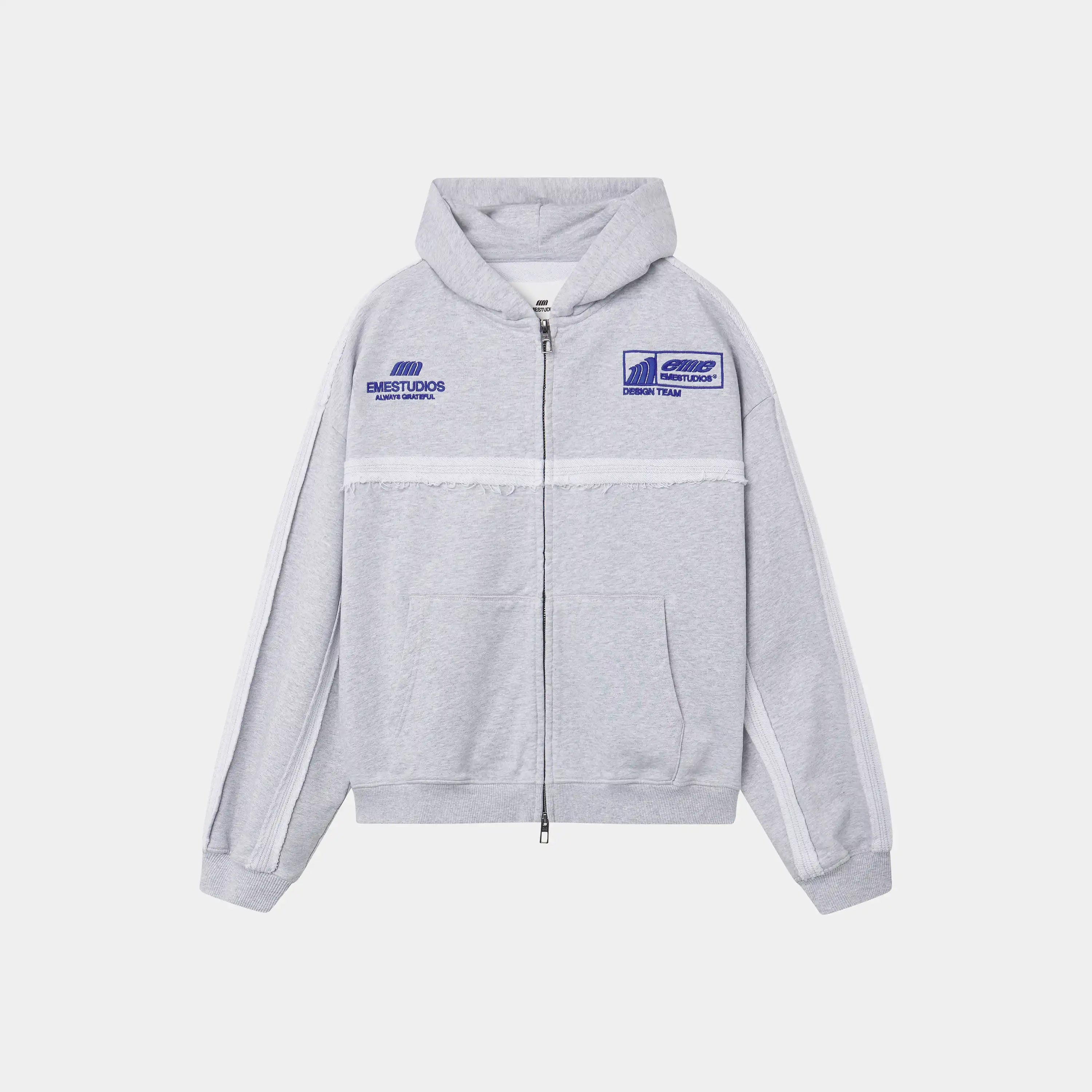 Gummy Grey Cropped Full Zip