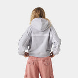 Gummy Grey Cropped Full Zip Hoodies Eme Studios