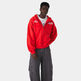 Gummy Poppy Red Cropped Full Zip Hoodies Eme Studios