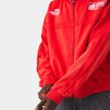 Gummy Poppy Red Cropped Full Zip Hoodies Eme Studios