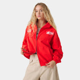 Gummy Poppy Red Cropped Full Zip Hoodies Eme Studios