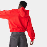 Gummy Poppy Red Cropped Full Zip Hoodies Eme Studios