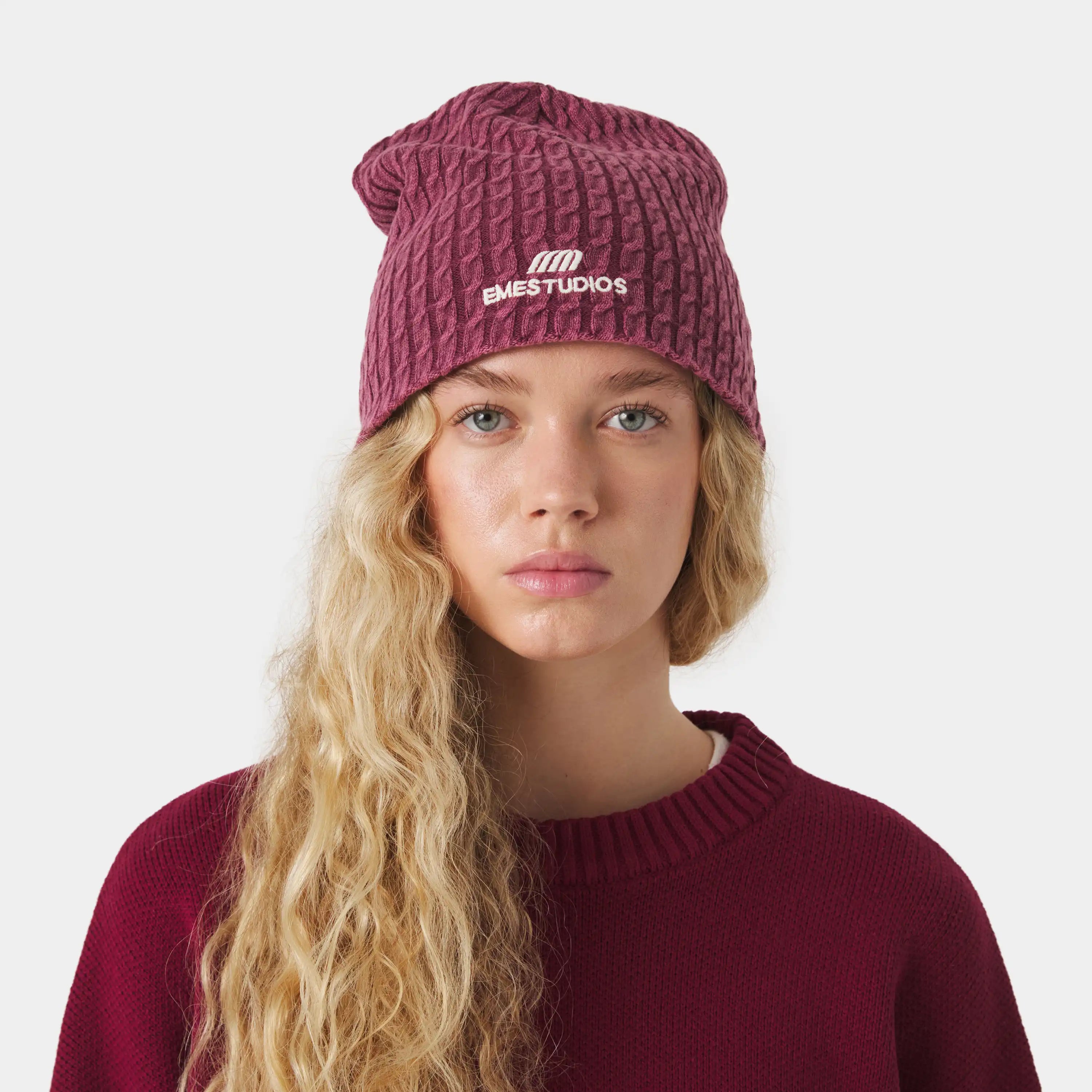 Braide Cabernet Beanie Headwear Eme Studios