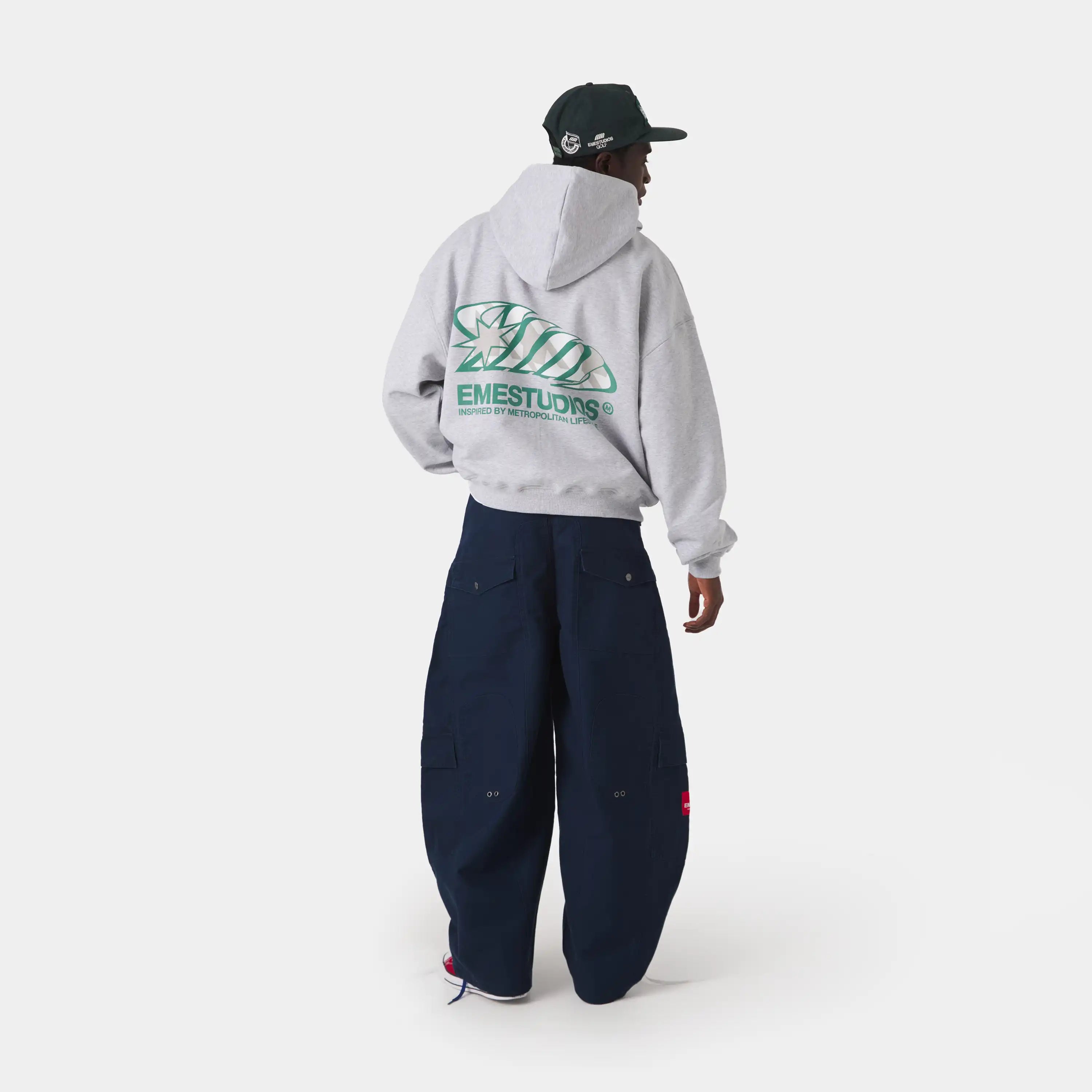 Claurev Grey Oversized Hoodie Hoodies Eme Studios