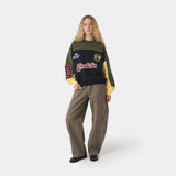 Campus Navy Oversized Crewneck Sweatshirts Eme Studios