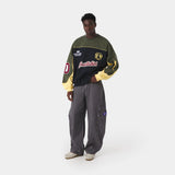 Campus Navy Oversized Crewneck Sweatshirts Eme Studios