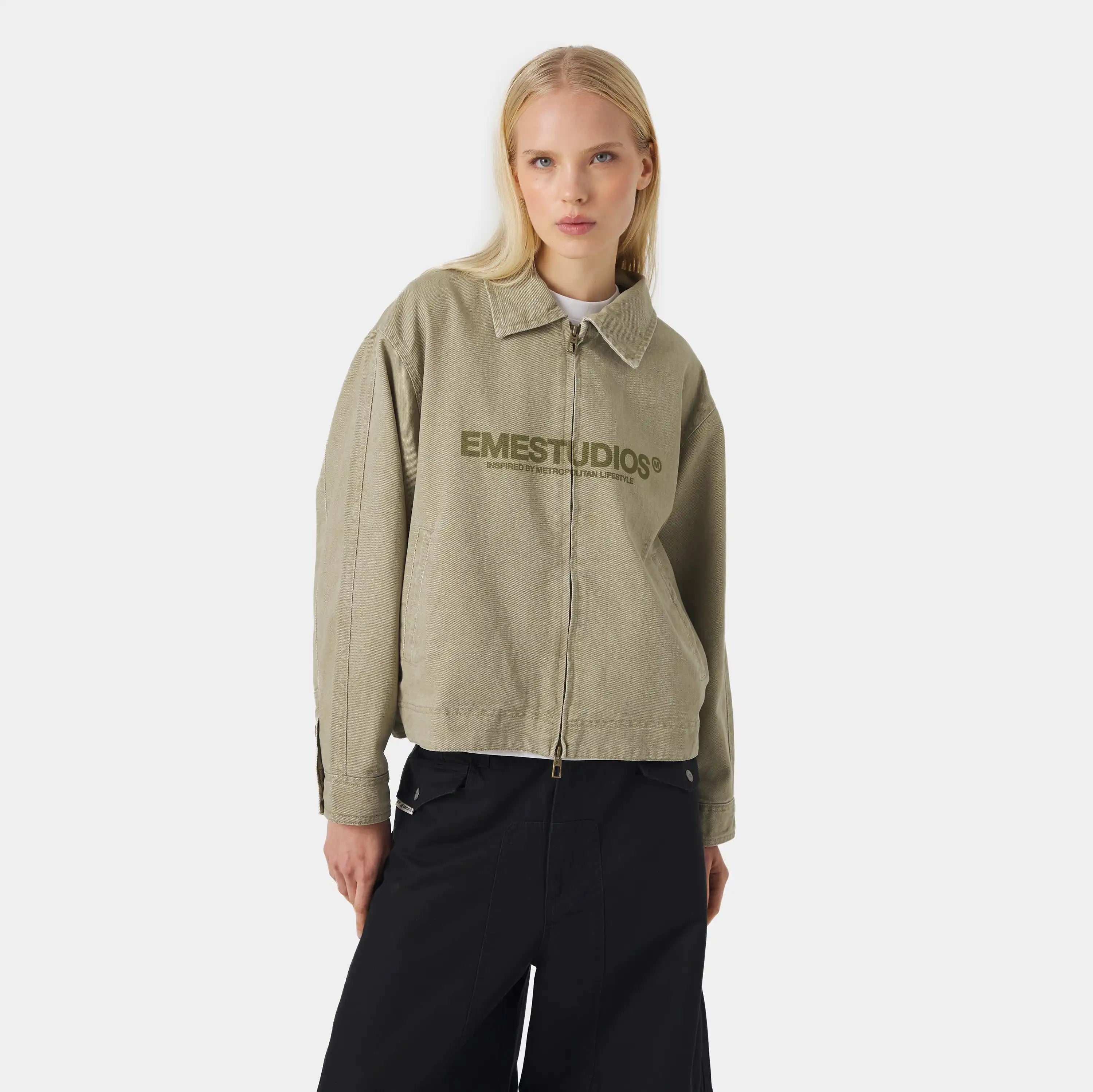 Metro Olive Workwear Jacket Outerwear Eme Studios