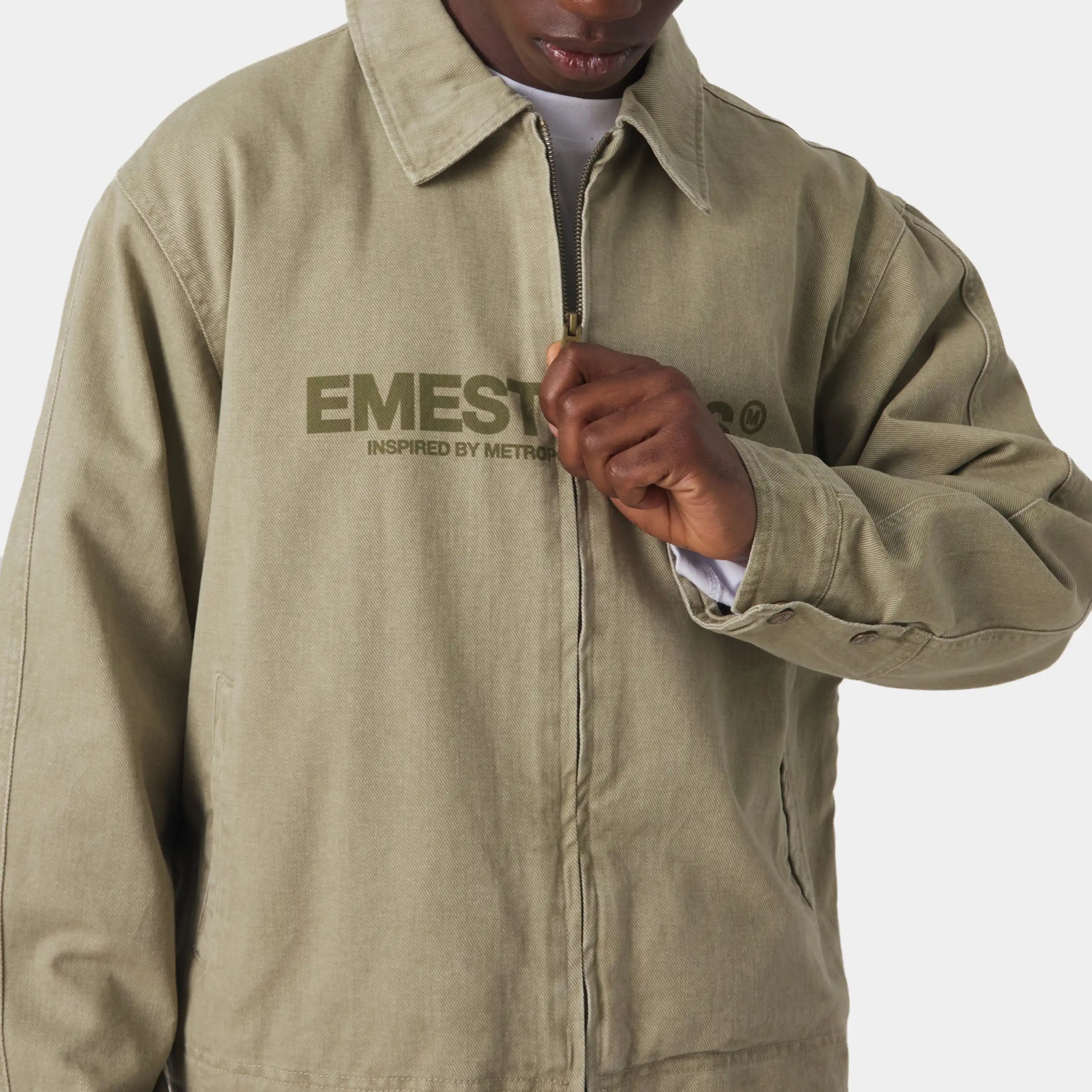 Metro Olive Workwear Jacket Outerwear Eme Studios