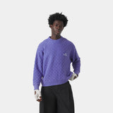 Grid Lucent Cable Knit Sweater Knitwear Eme Studios
