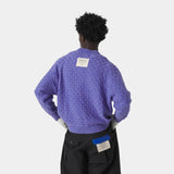 Grid Lucent Cable Knit Sweater Knitwear Eme Studios