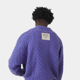 Grid Lucent Cable Knit Sweater Knitwear Eme Studios