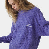 Grid Lucent Cable Knit Sweater Knitwear Eme Studios